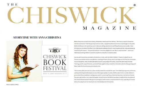 Anna-Christina Chiswick Magazine interview