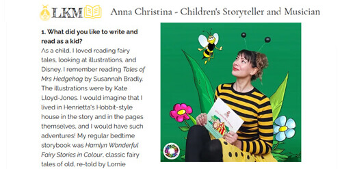 Anna-Christina Lit Kids Magazine interview